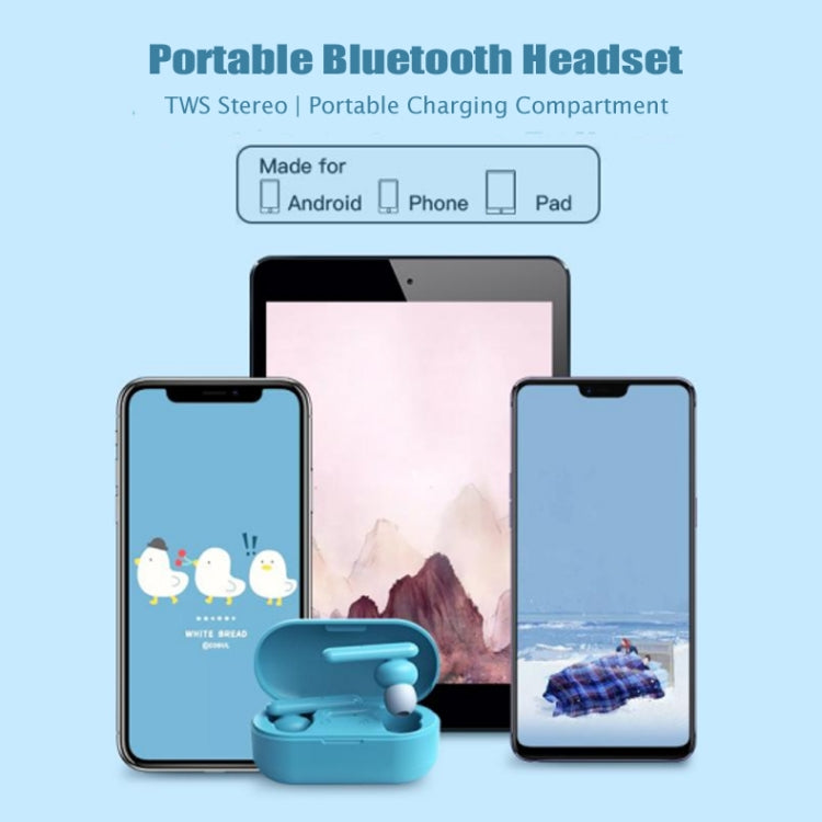 T10 ミニタッチコントロール ハイファイTWSワイヤレスBluetoothイヤホン マイク＆充電ケース付