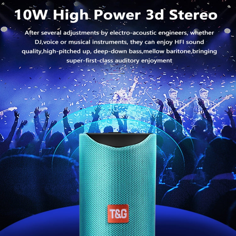 TG113 ポータブルBluetoothスピーカー 防水ステレオ アウトドアラウドスピーカー MP3バスサウンドボックス FMラジオ付き
