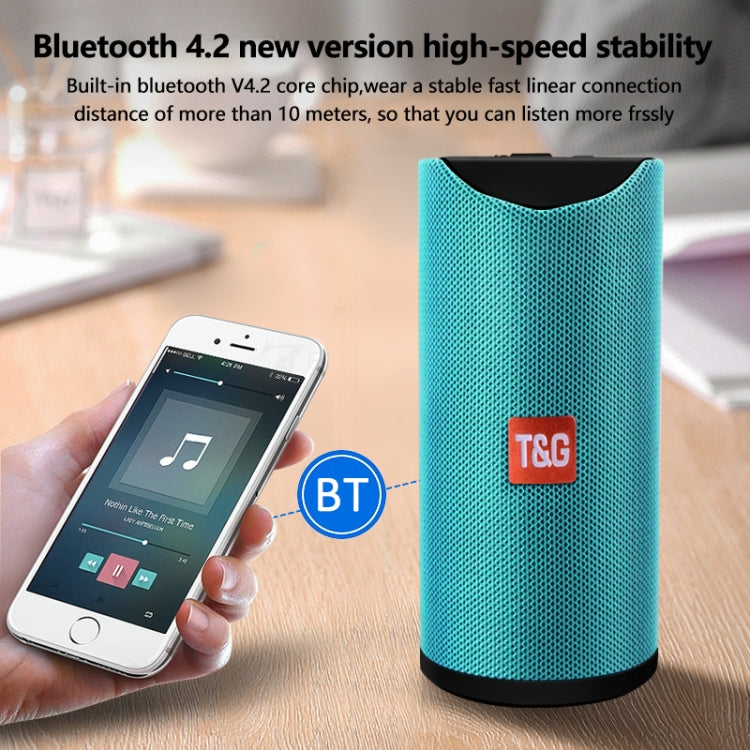 TG113 ポータブルBluetoothスピーカー 防水ステレオ アウトドアラウドスピーカー MP3バスサウンドボックス FMラジオ付き
