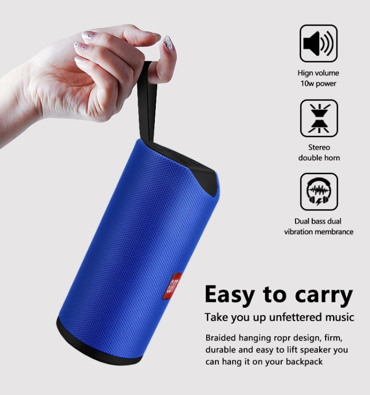 TG113 ポータブルBluetoothスピーカー 防水ステレオ アウトドアラウドスピーカー MP3バスサウンドボックス FMラジオ付き