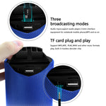 TG113 ポータブルBluetoothスピーカー 防水ステレオ アウトドアラウドスピーカー MP3バスサウンドボックス FMラジオ付き