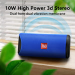 TG113 ポータブルBluetoothスピーカー 防水ステレオ アウトドアラウドスピーカー MP3バスサウンドボックス FMラジオ付き