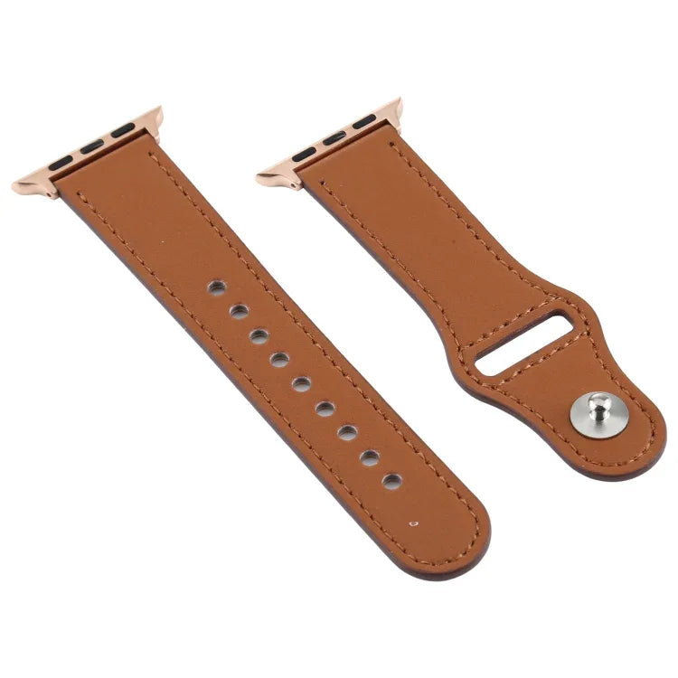 Apple Watch 3 / 2 / 1世代 42mm ユニバーサルバックルレザーストラップ、Apple Watch Series 7 45mm / 6 & SE & 5 & 4 44mm / 3 & 2 & 1 42mm用、Apple Watch Series 8&7 45mm / SE 2&6&SE&5&4 44mm / 3&2&1 42mm用