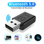 BT005 5.0 USB Bluetoothレシーバー スピーカーアンプ AUXオーディオ Iカー ワイヤレスステレオ Bluetoothスティックアダプター