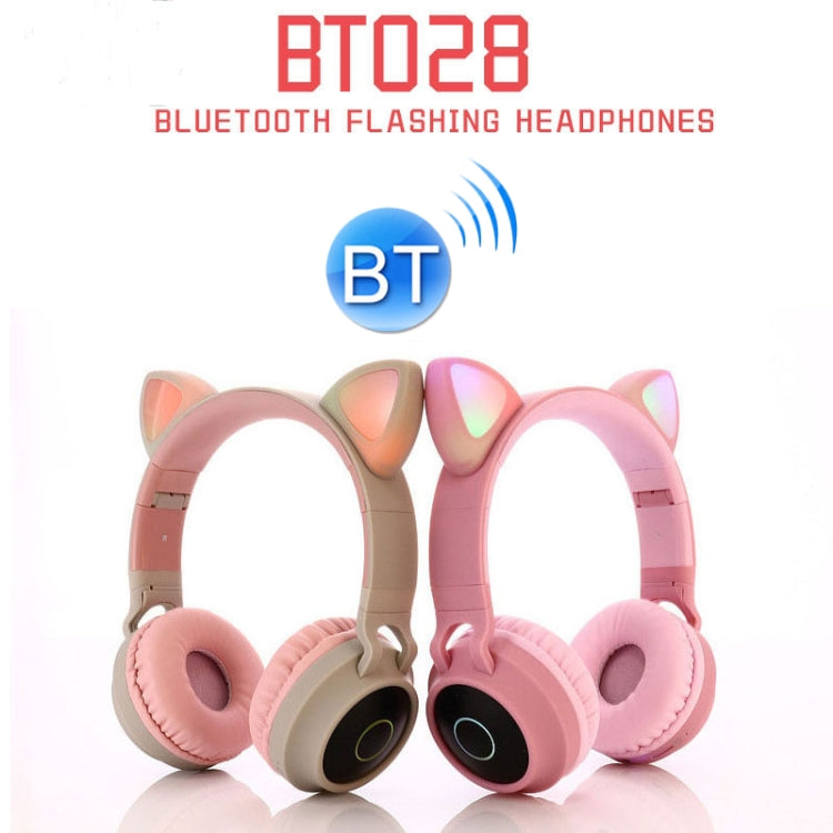 かわいい猫耳 Bluetooth 5.0 ヘッドホン 折りたたみ式 オンイヤーステレオワイヤレスヘッドセット マイク/LEDライト/FMラジオ/TFカード対応 SYA00833501F, SYA00833501A, SYA00833501B, SYA00833501C, SYA00833501D, SYA00833501E
