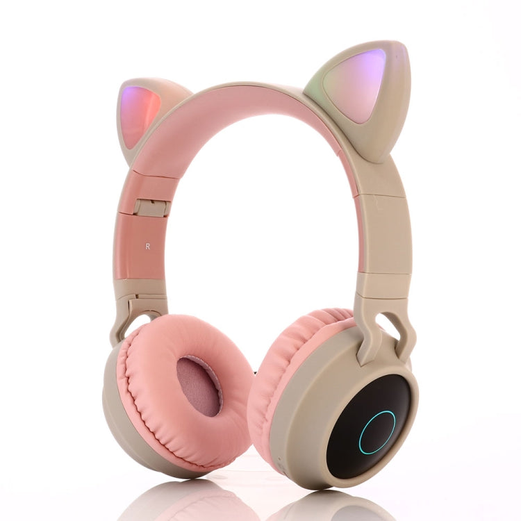 かわいい猫耳 Bluetooth 5.0 ヘッドホン 折りたたみ式 オンイヤーステレオワイヤレスヘッドセット マイク/LEDライト/FMラジオ/TFカード対応 SYA00833501F, SYA00833501A, SYA00833501B, SYA00833501C, SYA00833501D, SYA00833501E