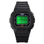Skmei 1608 Multi-Function Student Electronic Watch Waterproof Timing Silicone Sports Watch