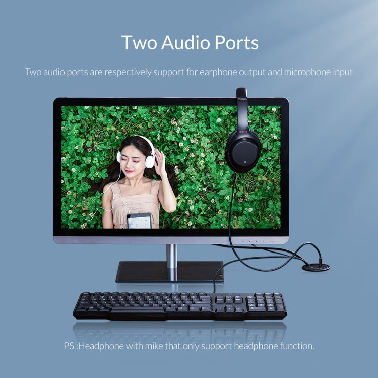 ORICO DESK-2U1C デスクトップ電源グロメット多機能ハブ