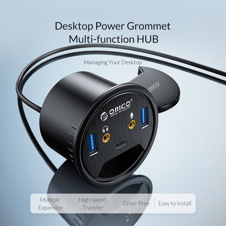 ORICO DESK-2U1C デスクトップ電源グロメット多機能ハブ