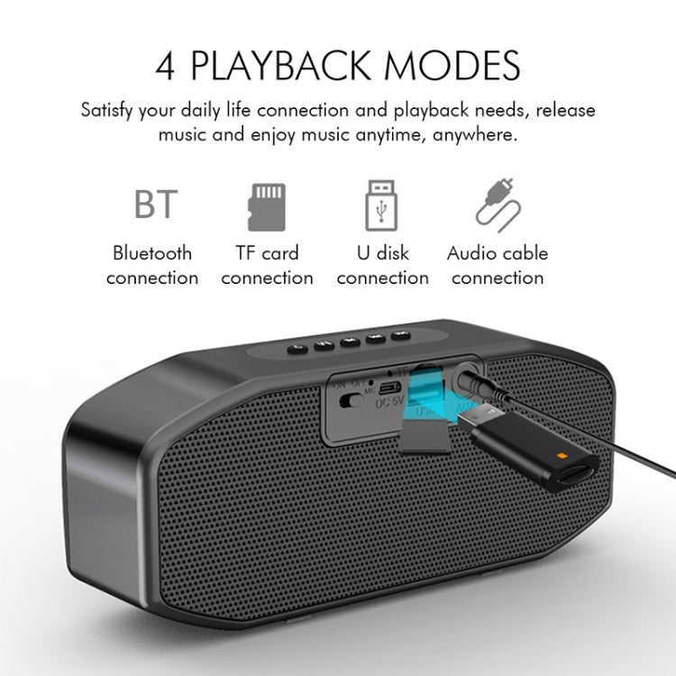 M5 クールフクロウデザイン Bluetoothスピーカー LEDフラッシュ ワイヤレスラウドスピーカー FMラジオ アラームクロック TFカード対応