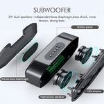 M5 クールフクロウデザイン Bluetoothスピーカー LEDフラッシュ ワイヤレスラウドスピーカー FMラジオ アラームクロック TFカード対応