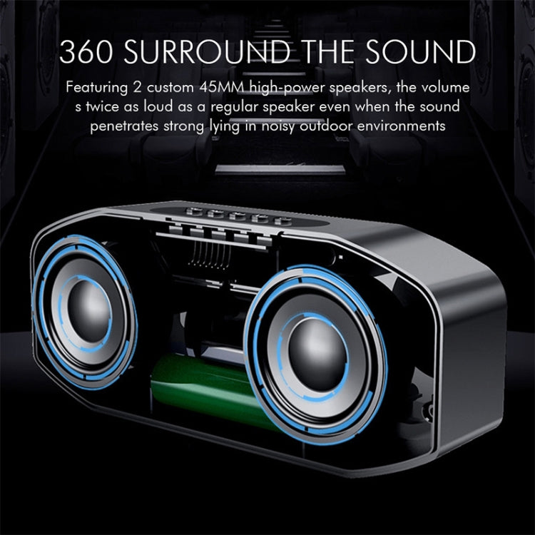 M5 クールフクロウデザイン Bluetoothスピーカー LEDフラッシュ ワイヤレスラウドスピーカー FMラジオ アラームクロック TFカード対応