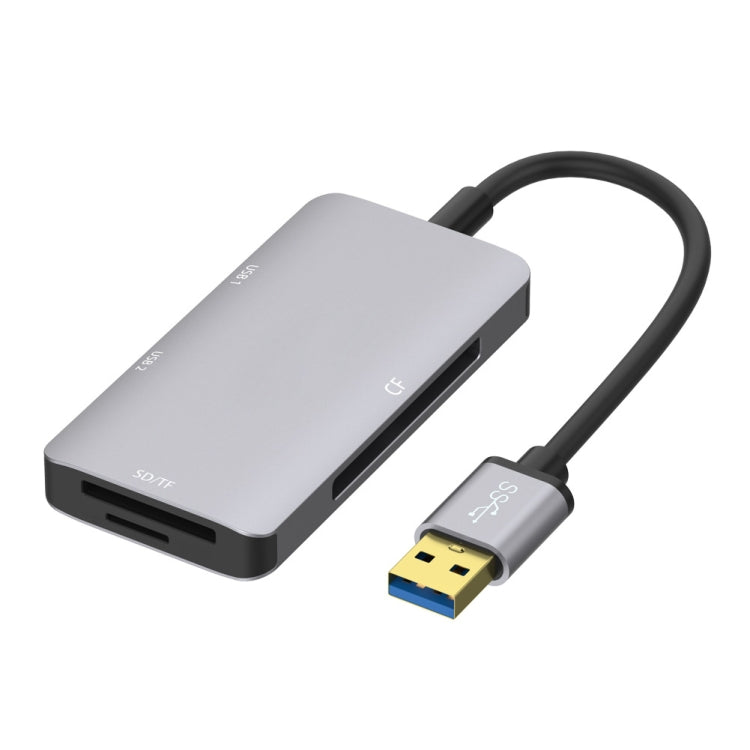 Onten 8107 USB3.0ハブ CF SD TFカードリーダー付き、8107