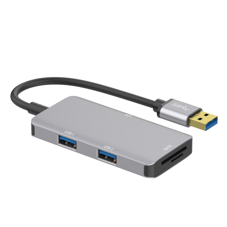 Onten 8107 USB3.0ハブ CF SD TFカードリーダー付き、8107