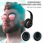 VJ033 多機能アップグレード Bluetooth 5.0 ヘッドセット ステレオワイヤレス LEDマイク FMラジオ対応ヘッドセット
