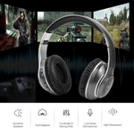 VJ033 多機能アップグレード Bluetooth 5.0 ヘッドセット ステレオワイヤレス LEDマイク FMラジオ対応ヘッドセット