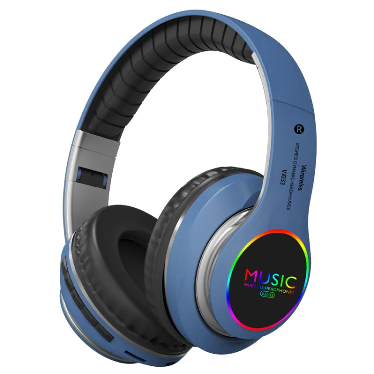 VJ033 多機能アップグレード Bluetooth 5.0 ヘッドセット ステレオワイヤレス LEDマイク FMラジオ対応ヘッドセット