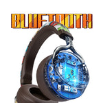 VJ086 グラフィティヘッドセット ワイヤレススポーツBluetoothヘッドセット 水転写カラープリント ヘッドセット TF/FM対応
