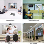 HXSJ A870 ウェブカメラ HD 480P PCカメラ 吸音マイク付き Skype用 Androidテレビ対応 回転式コンピューターカメラ USBウェブカメラ、480P