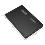 ORICO 2588US3-V1 2.5インチUSB3.0ハードドライブエンクロージャ、シルバー、レッド、ブルー、ブラック