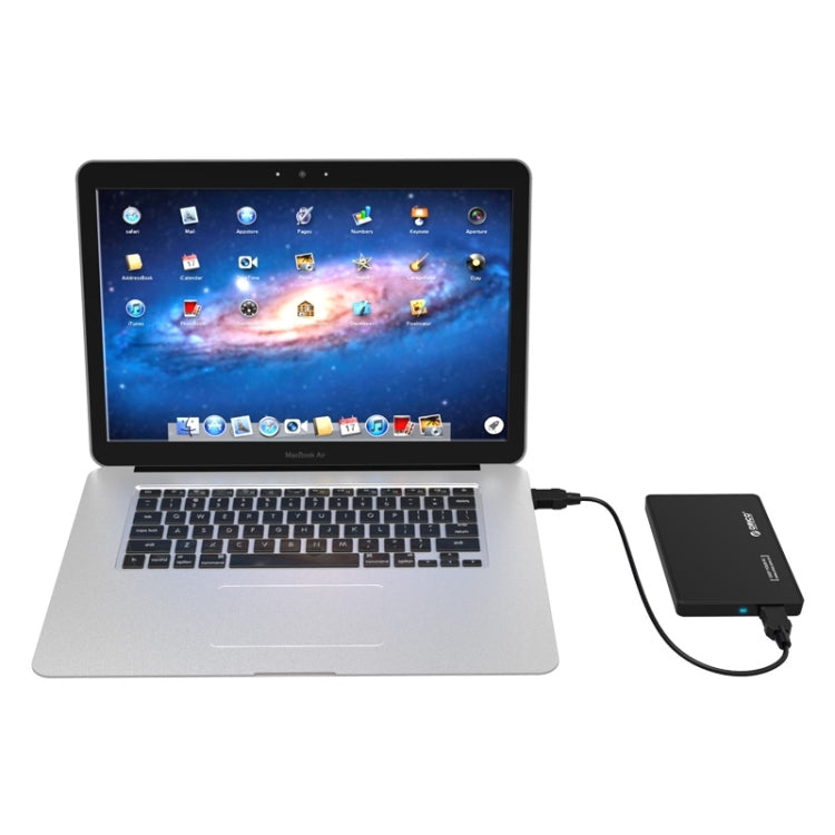ORICO 2588US3-V1 2.5インチUSB3.0ハードドライブエンクロージャ、シルバー、レッド、ブルー、ブラック