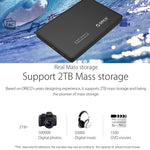 ORICO 2588US3-V1 2.5インチUSB3.0ハードドライブエンクロージャ、シルバー、レッド、ブルー、ブラック