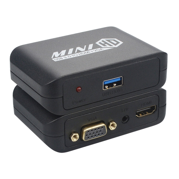 USB3.0 から HDMI+VGA アダプター