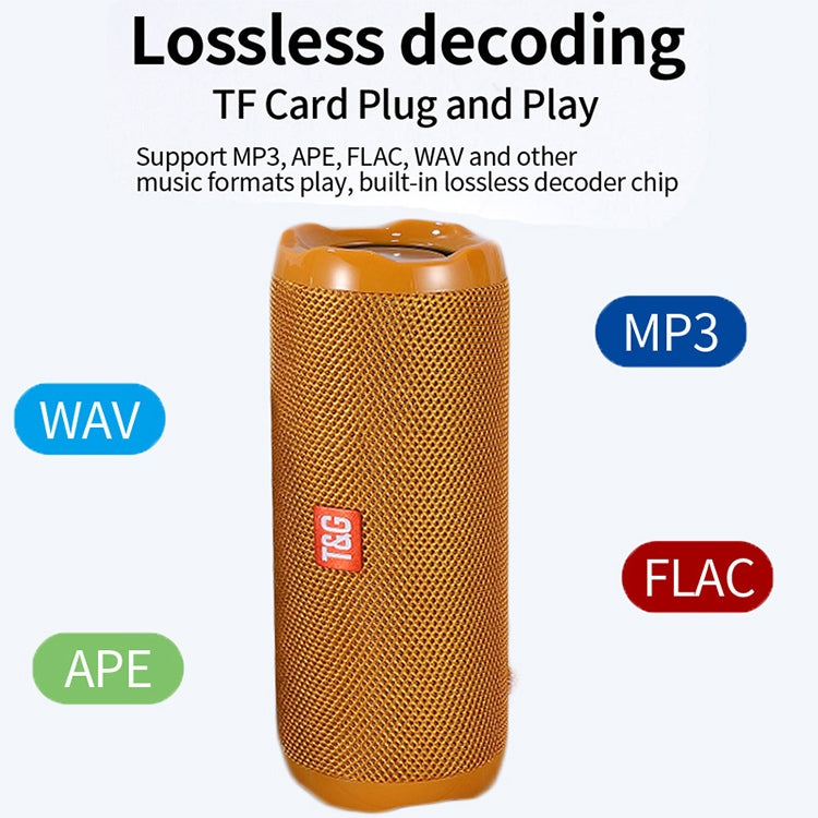 T&G TG191 20W 防水Bluetoothスピーカー ステレオダブルダイヤフラムサブウーファー ポータブルオーディオ FMラジオ