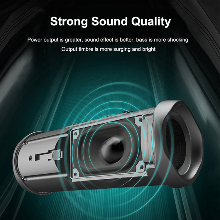 T&G TG191 20W 防水Bluetoothスピーカー ステレオダブルダイヤフラムサブウーファー ポータブルオーディオ FMラジオ