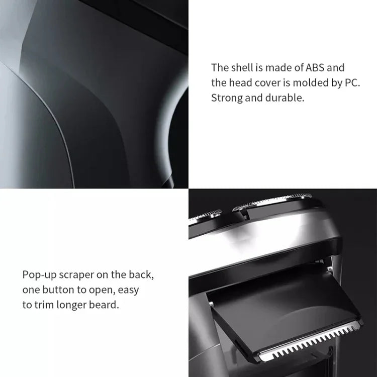 オリジナル Xiaomi Youpin BlackStone メンズポータブルフェイスケアバーバー電気シェーバー