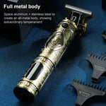 VGR V-228 5W USBレトロ彫刻ヘアクリッパー LEDデジタルディスプレイ付き、V-228（ブロンズ）、V-228（シルバー）