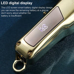 VGR V-278 10W USBメタル電動ヘアクリッパー LEDデジタルディスプレイ付き、V-278（ゴールド）、V-278（シルバー）