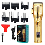 VGR V-280 10W USB メタル 電動ヘアクリッパー LEDデジタルディスプレイ付き、V-280（金色）