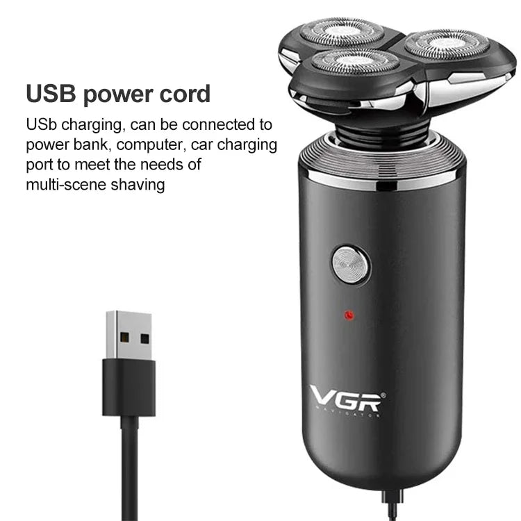 VGR V-317 5W USB全方向三次元浮遊三網電気シェーバー、V-317