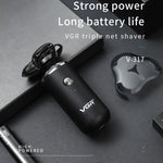 VGR V-317 5W USB全方向三次元浮遊三網電気シェーバー、V-317