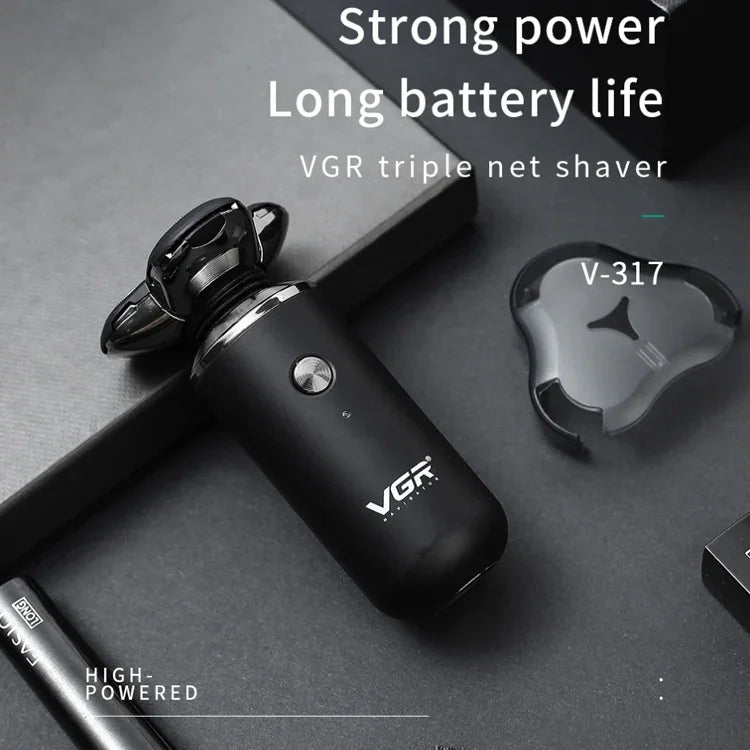 VGR V-317 5W USB全方向三次元浮遊三網電気シェーバー、V-317