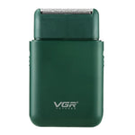 VGR V-390 5W USBポータブル往復式電気シェーバー、V-390（ブラック）、V-390（グリーン）