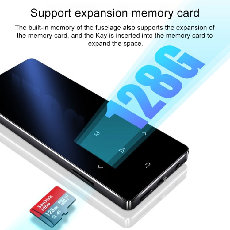 1.8インチ タッチスクリーン メタル Bluetooth MP3 MP4 ハイファイサウンド ミュージックプレーヤー, 8GB, X2, 16GB, ブラック, シルバー, ローズゴールド