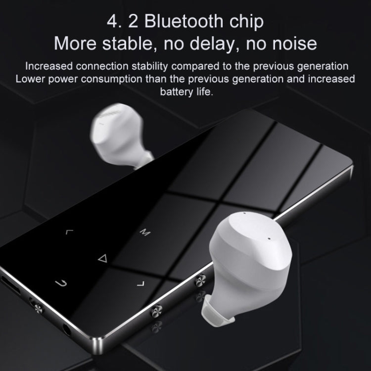 1.8インチ タッチスクリーン メタル Bluetooth MP3 MP4 ハイファイサウンド ミュージックプレーヤー, 8GB, X2, 16GB, ブラック, シルバー, ローズゴールド