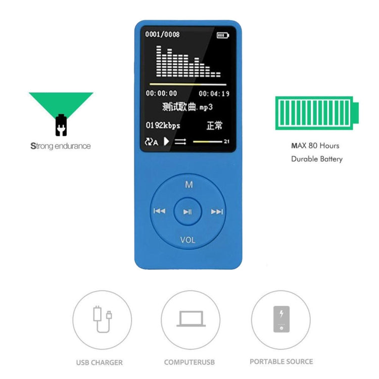ファッション ポータブル LCDスクリーン FMラジオ ビデオゲーム 映画 MP3 MP4 プレーヤー ミニウォークマン, 4GB, 8GB