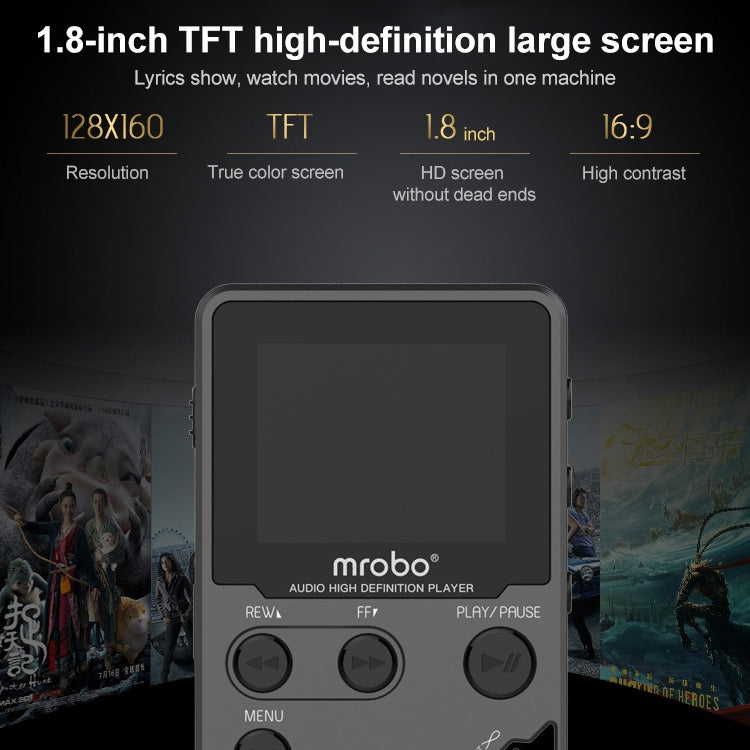 1.8インチ ハイファイ MP3 プレーヤー メタル 高音質 エントリーレベル ロスレス音楽プレーヤー, TFカード / FM / 電子書籍対応