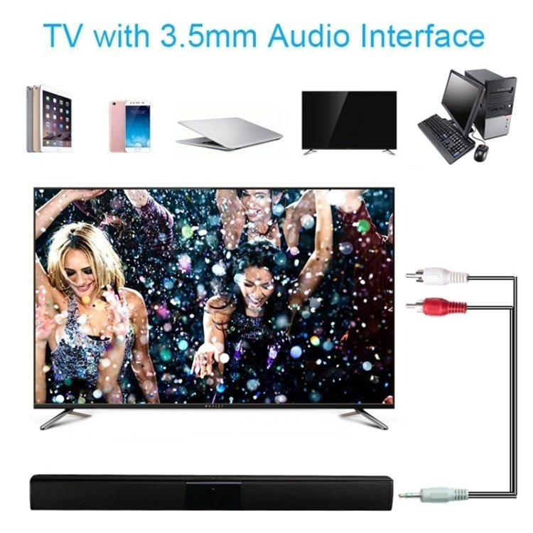 20W テレビサウンドバー Bluetoothスピーカー FMラジオ ホームシアターシステム ポータブルワイヤレスサブウーファーベース MP3音楽 ブームボックス Xiaomi用