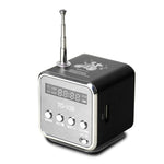 FM付きポータブルスピーカー ミニ多機能ラジオ USBノートブックスピーカー TV電話対応 SD/TFカード MP3音楽プレーヤー対応