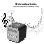 FM付きポータブルスピーカー ミニ多機能ラジオ USBノートブックスピーカー TV電話対応 SD/TFカード MP3音楽プレーヤー対応
