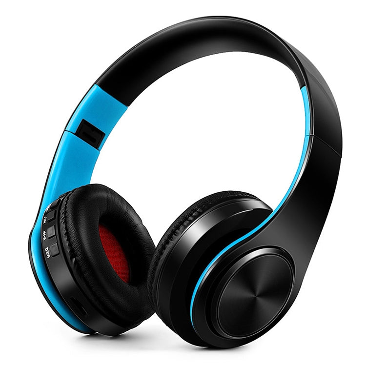 Tourya B7 ワイヤレスBluetoothヘッドセット 折りたたみ式ヘッドホン マイク付き調節可能イヤホン、B7（ブラックレッド）、B7（ブラックブルー）