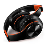 Tourya B7 ワイヤレスBluetoothヘッドセット 折りたたみ式ヘッドホン マイク付き調節可能イヤホン、B7（ブラックレッド）、B7（ブラックブルー）