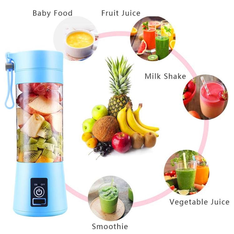 380ml 6ブレンダージューサーカップ USB充電式電動自動野菜果物シトラスオレンジジュースメーカー カップミキサーボトル、TBD002369201A、TBD002369201B、TBD002369201C、TBD002369201D、TBD002369201E、TBD002369201F、TBD002369201G、TBD002369201H