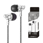 3.5mmジャック クラックイヤホン 有線ヘッドセット スーパー・ベースサウンド マイク付きイヤーバッド 携帯電話 Samsung Xiaomi MP3用
