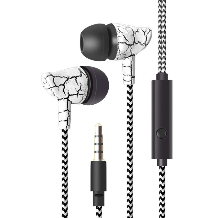 3.5mmジャック クラックイヤホン 有線ヘッドセット スーパー・ベースサウンド マイク付きイヤーバッド 携帯電話 Samsung Xiaomi MP3用