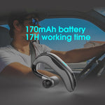 車載ハンズフリー ワイヤレスイヤーフック Bluetoothイヤホン マイク付き ブラックグレー、ブラックレッド、ブラックグリーン